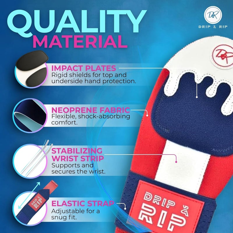 Drip & Rip Sliding Mitt Youth for Baseball & Softball - Ice Cream Sliding Mitt Design with Hand Protection - Base Running, Breathable, Durable, Ambidextrous - Ages 10+ - Image 3